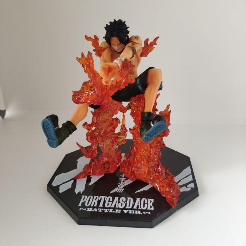 Mô hình cao cấp Ace Hỏa quyền battle ver chữ thập fig one piece anh trai luffy