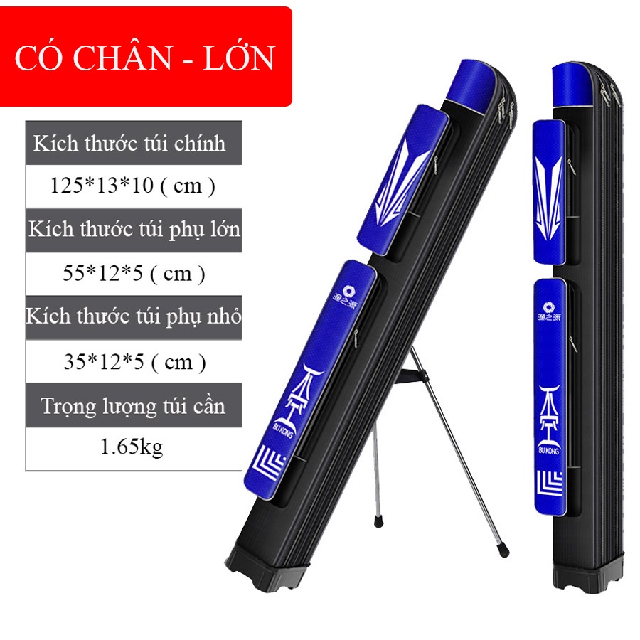 Bao Đựng Cần Câu Cá BU KONG Dạng Cứng chuyên dụng câu đài câu đơn cao cấp TDC6