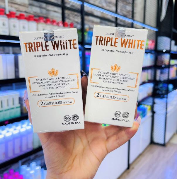 Viên uống Triple white, Viên uống Glutathione 1200 mg ( Mẫu mới )