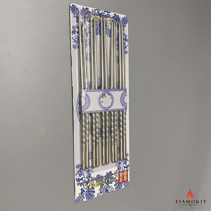 Đũa xoắn inox 201 có đường xoắn ốc