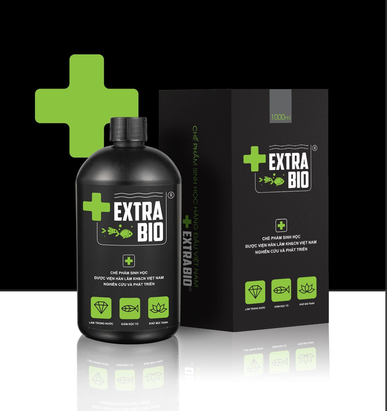 Men vi sinh Extra Bio 1000ML 1 Lít - ExtraBio Chế phẩm xử lý nước cho hồ cá