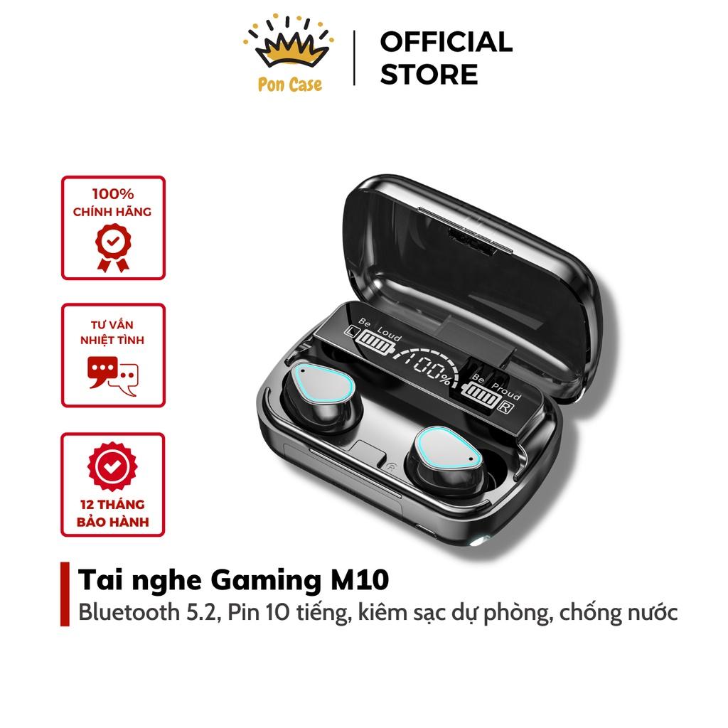 Tai Nghe Bluetooth Gaming M10 Pro Tai Nghe Không dây phiên Bản Nâng Cấp Pin Trâu, Nút Cảm Ứng Tự Động Kết Nối Pon Case