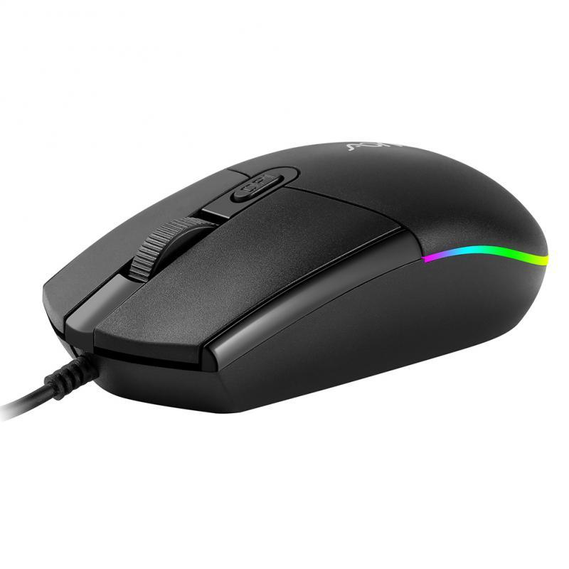Ergonomic Rgb Luminous Wired Mouse Gaming Mouse Computer Notebook Office Mouse With Colorful Lights Laptops Notebook Accessories