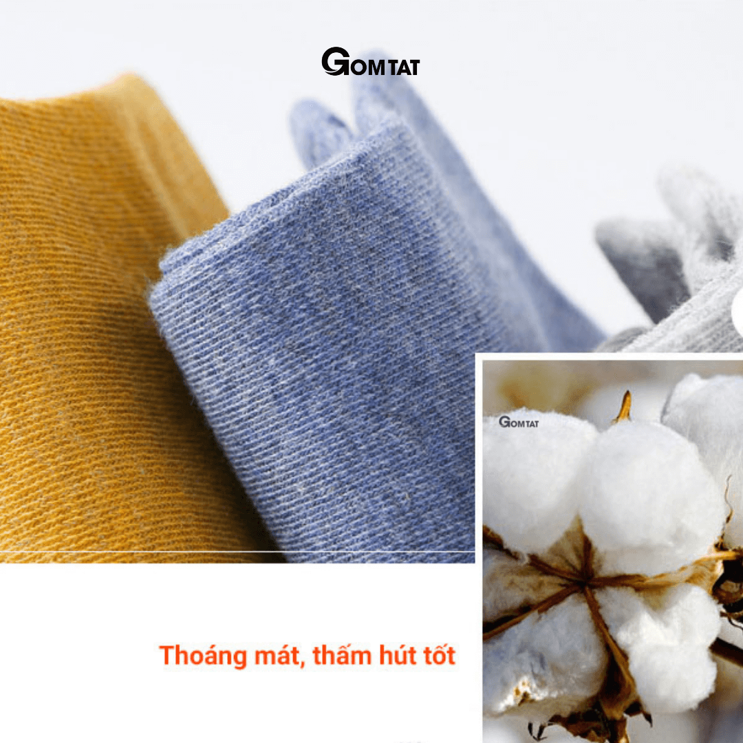 Set 10 Đôi Tất Cổ Ngắn Nam Nữ Chất Liệu Cotton Thoáng Mát Êm Chân - CB023