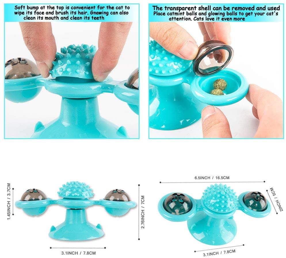 Đồ chơi cho Mèo cưng Đồ chơi Bàn xoay Đào tạo Đồ chơi Cối xay gió Loại bóng Tương tác cho Khi chơi Mèo con