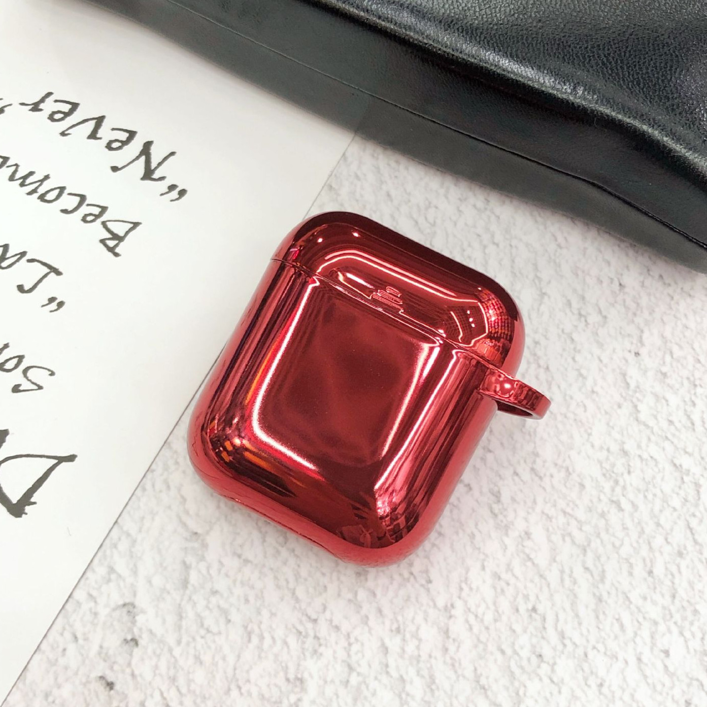 Bao Case Ốp Bảo Vệ Cho Airpods 1/ Airpods 2 Màu Ánh Kim Loại