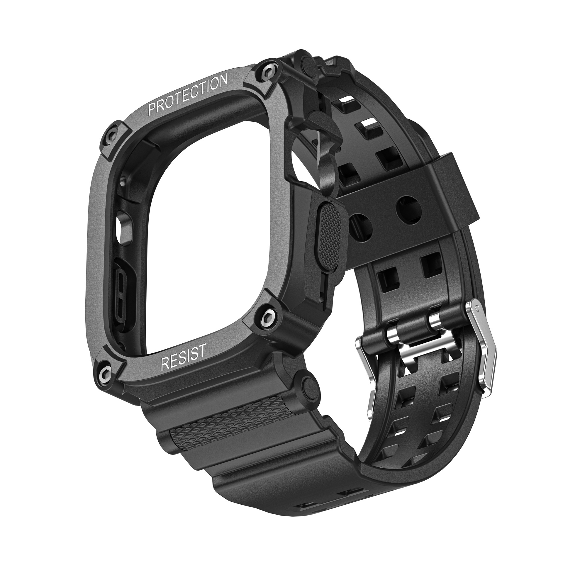 Ốp Case bảo vệ tích hợp dây đeo Resist Shock cho Apple Watch Ultra / Apple Watch Ultra 2 Size 49mm