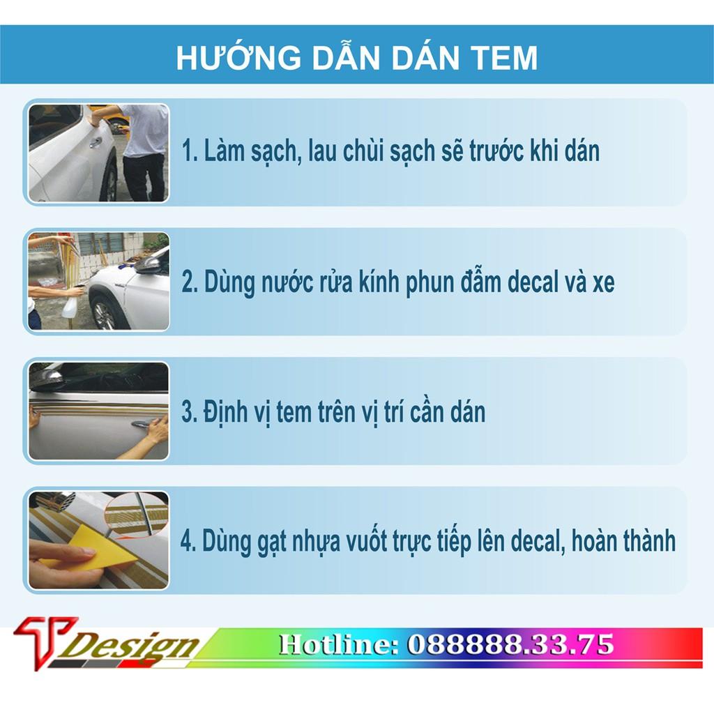 Tem dán xe oto, tem xe Vinfast Fadil, tem xe thiết kế WRAP 53