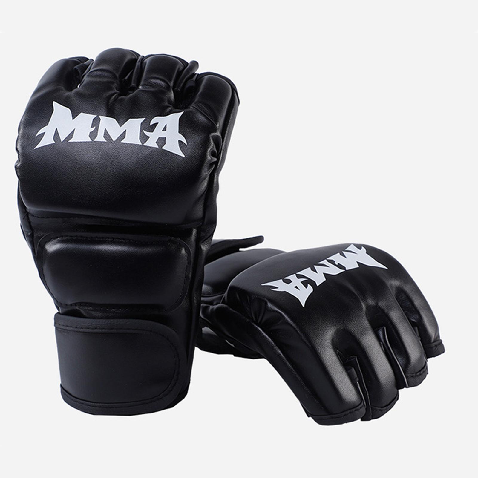 Kick Boxing Găng tay cho nam giới phụ nữ pu karate muay tai guantes de boxeo chiến đấu miễn phí mma sanda đào tạo thiết bị trẻ em Color: Black Demon B