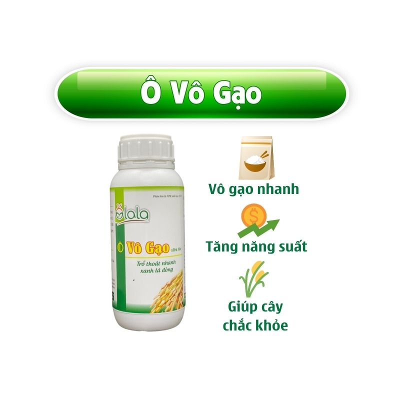 [Vô gạo nhanh] Phân bón hữu cơ vi sinh chắc hạt, dày bông - Ô Vô Gạo 500ml