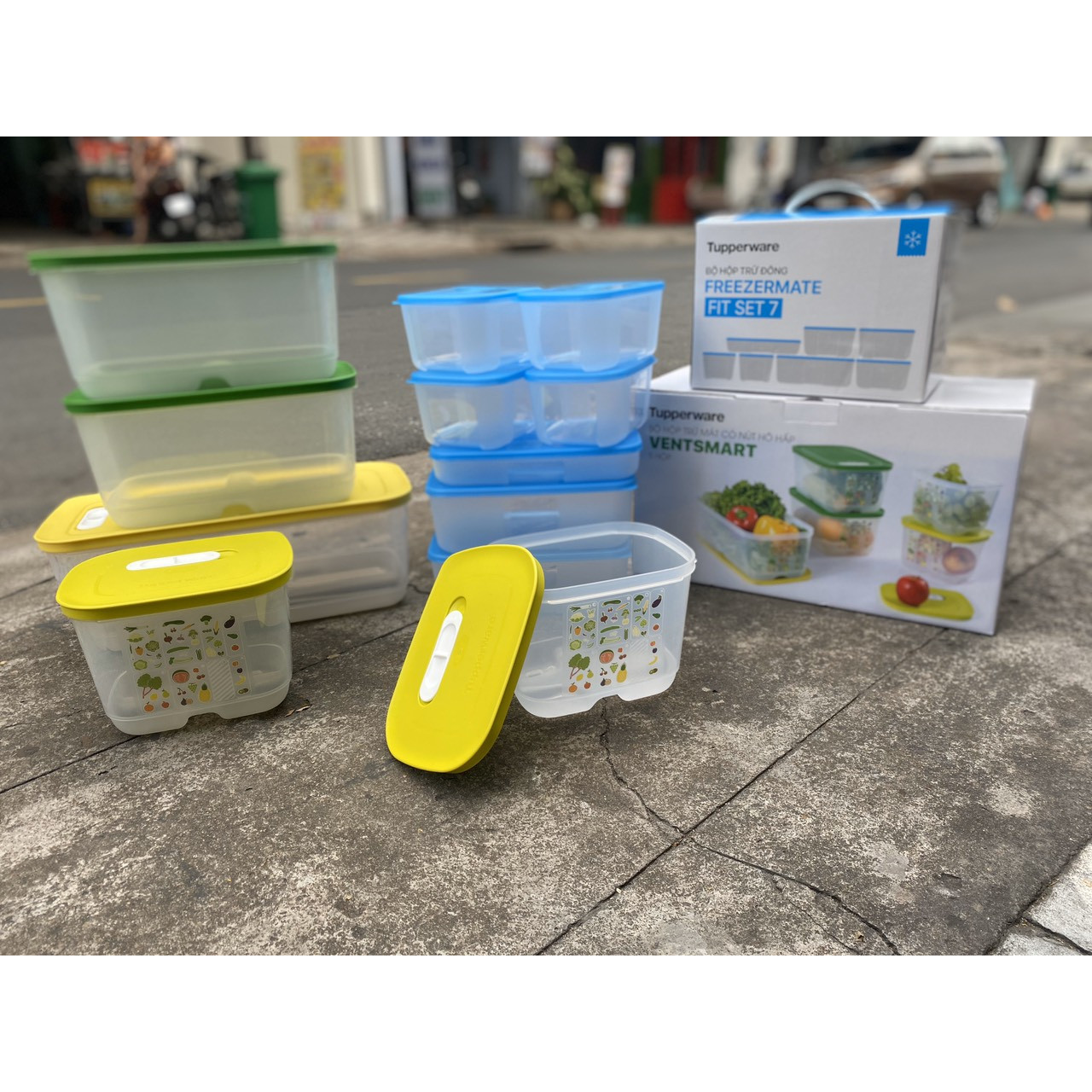 Combp Trữ Đông và Mát Hoàn Hảo Tupperware (Vents 5 tặng  Fit 7)