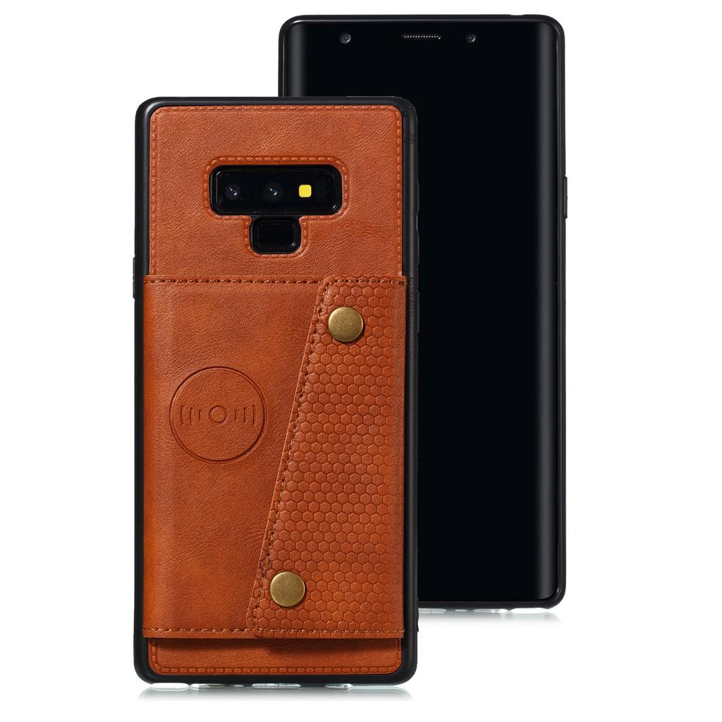 Ốp lưng da ví gập cho Samsung Galaxy Note9 S10 S9 S8 Plus S10+ S9+ S8+ S10e