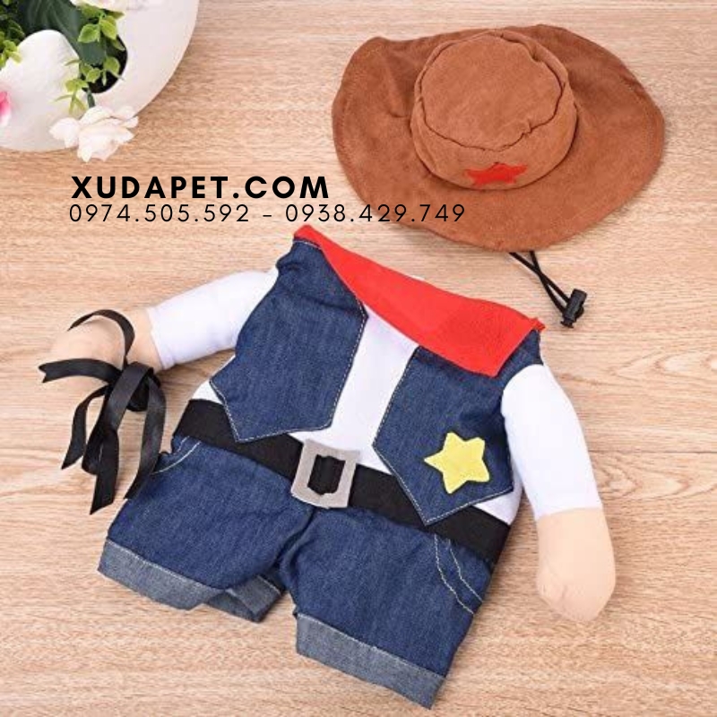 Áo Cosplay Cao Bồi Cho Chó Mèo - SP006019cowboy