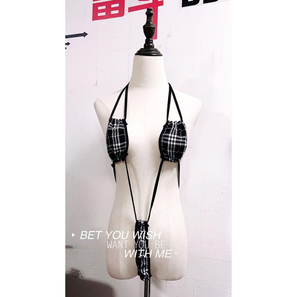 Bộ kẻ 2 mảnh siêu sexy 19225