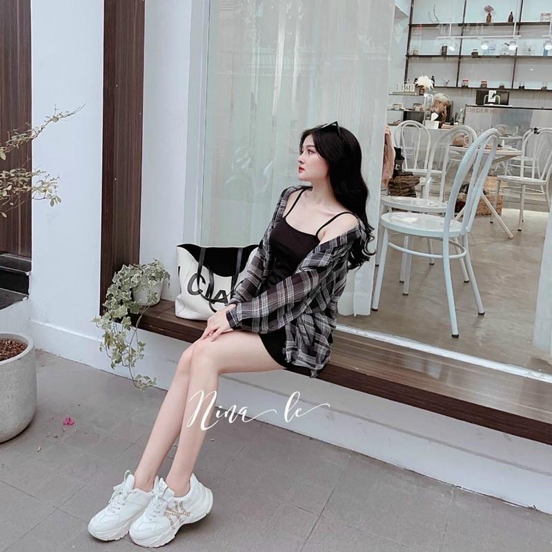 Đầm 2S body + sơ mi caro bigsize 60=&gt;90 tuy chiều cao ( ĐẦM ĐI TIỆC/ DẠO PHỐ ĐI CHƠI)
