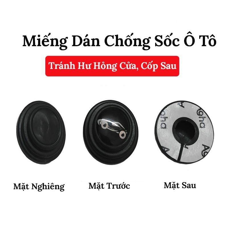 Nút Dán Đệm Cao Su Silicon Chống Va Đập Đàn Hồi Giảm Tiếng Ồn Bảo Vệ Cửa Capo Cốp Ô Tô - Phụ Kiện Xe Hơi Ruffo Cao Cấp