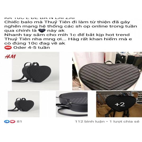 Túi Thủy Tiên, Balo Thủy Tiên (Túi Cô Tiên Hot trend) Túi Hình Trái Tim Đang Hot lắm nè