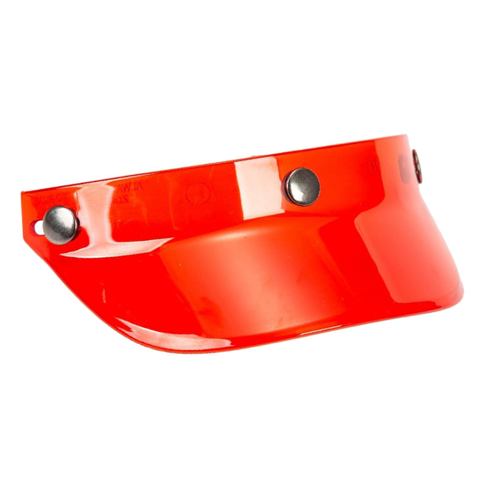 2X Motorcycle Peak for 3 Resistant for 3/4 Helmets Red
