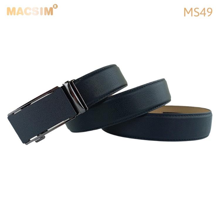 Thắt lưng nam -Dây nịt nam da thật cao cấp nhãn hiệu Macsim MS49