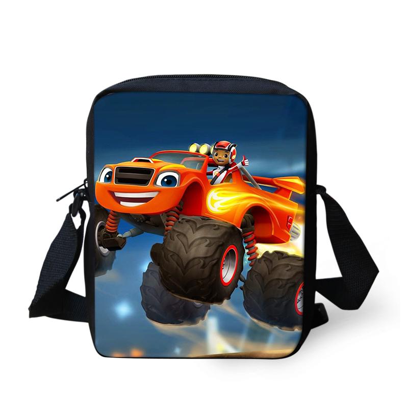 Mới Hoạt Hình Blaze In Chéo, Túi Mầm Non Bé Gái Bé Trai Nhỏ Học Nữ Trẻ Em Thường Mini Đeo Vai Túi Đeo Chéo