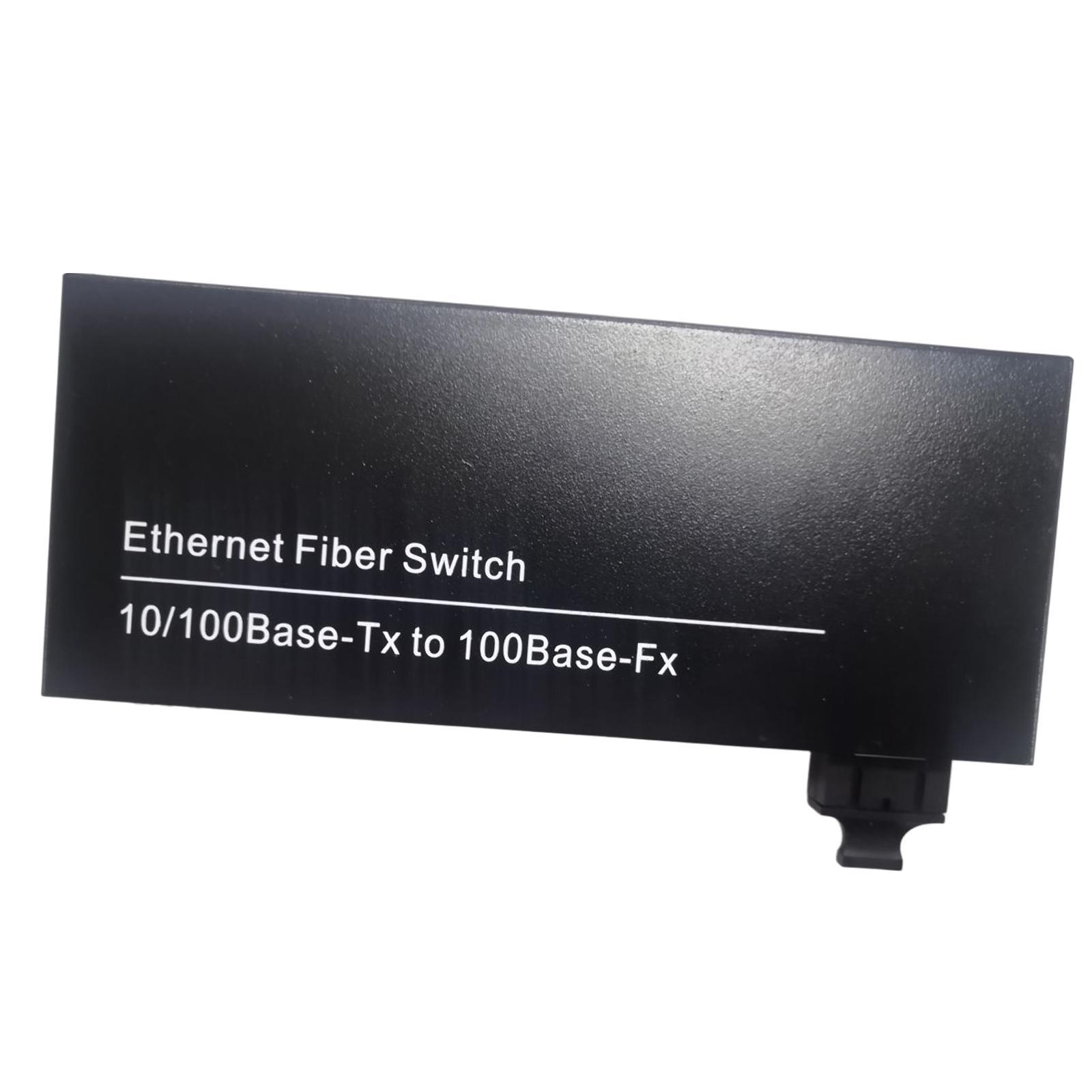 10/100Mbps Fiber Optic Ethernet Media Converter Adapter Gigabit Single Mode