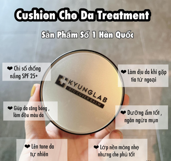 Phấn Nước KyungLab Bio Cover Balm - dành cho làn da đang trong liệu trình mụn, nám da, lazer, treatment hoặc làn da yếu, dễ mẫn cảm