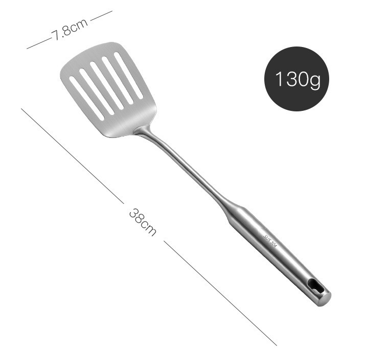 Xẻng xào lổ inox 304 - 30x7.8cm 130g