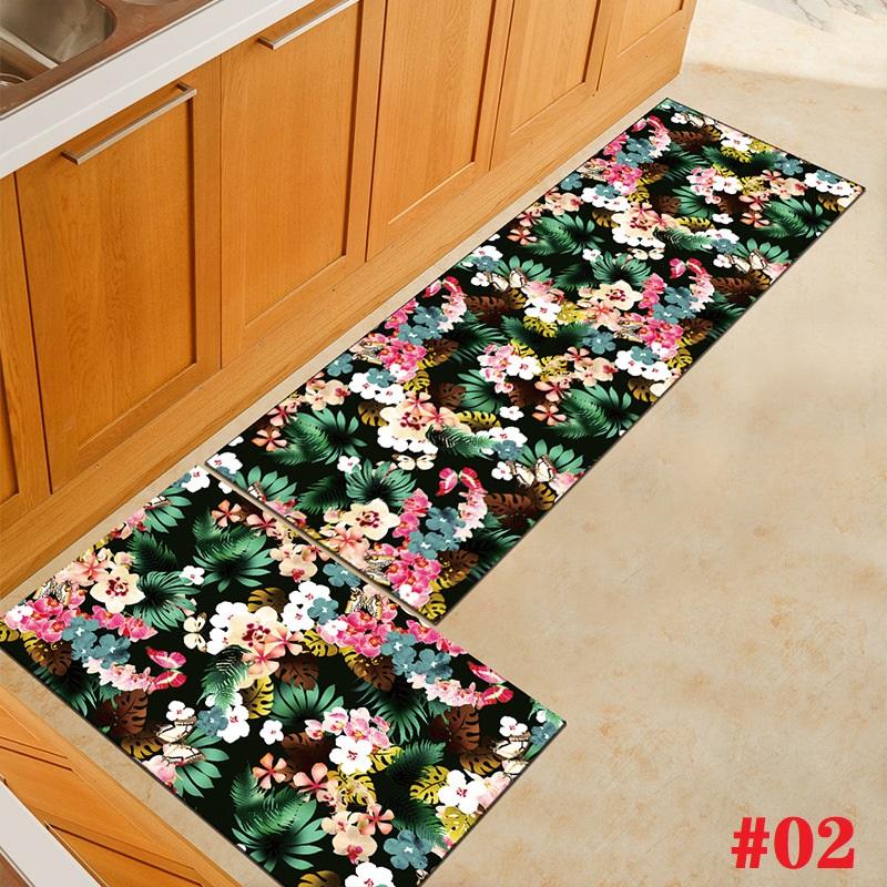 Thảm Chùi Chân Chống Trượt Họa Tiết Lá Cây Trang Nhã