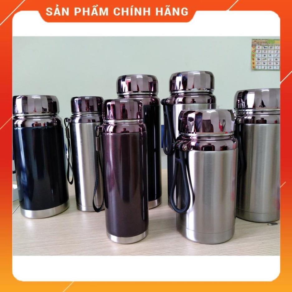 Bình Giữ Nhiệt BAOL MÀU ĐEN HƠI XƯỚC MẠ do Vận chuyển 1500ml Inox 304 Nắp titan - Hàng cao cấp sang trọng