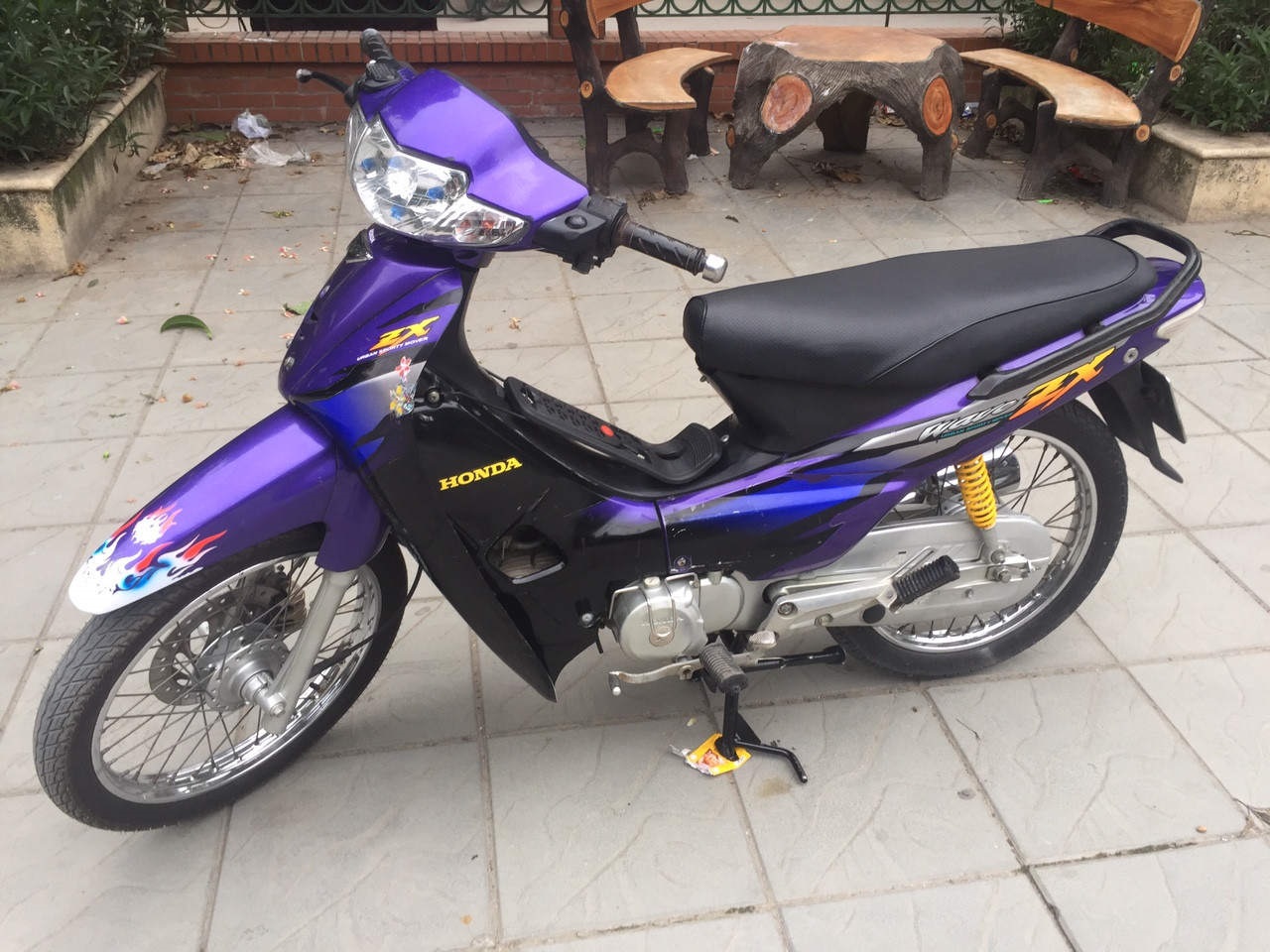 Dàn áo xe WAVE ZX MÀU TÍM dành lắp xe wave nhỏ 110 đời 2000 đến 2005-