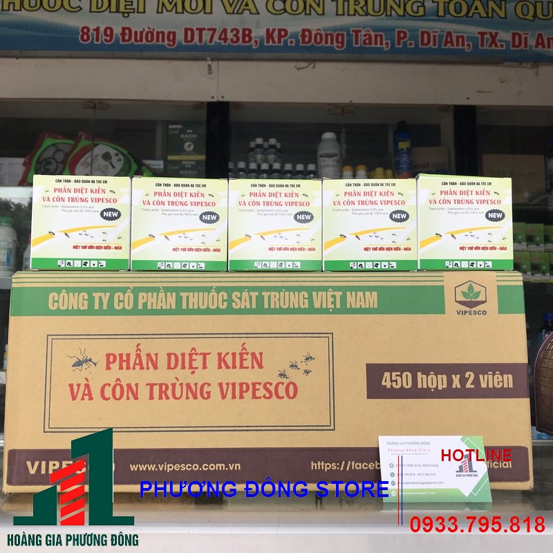 Combo 10 hộp phấn diệt kiến dạng viên
