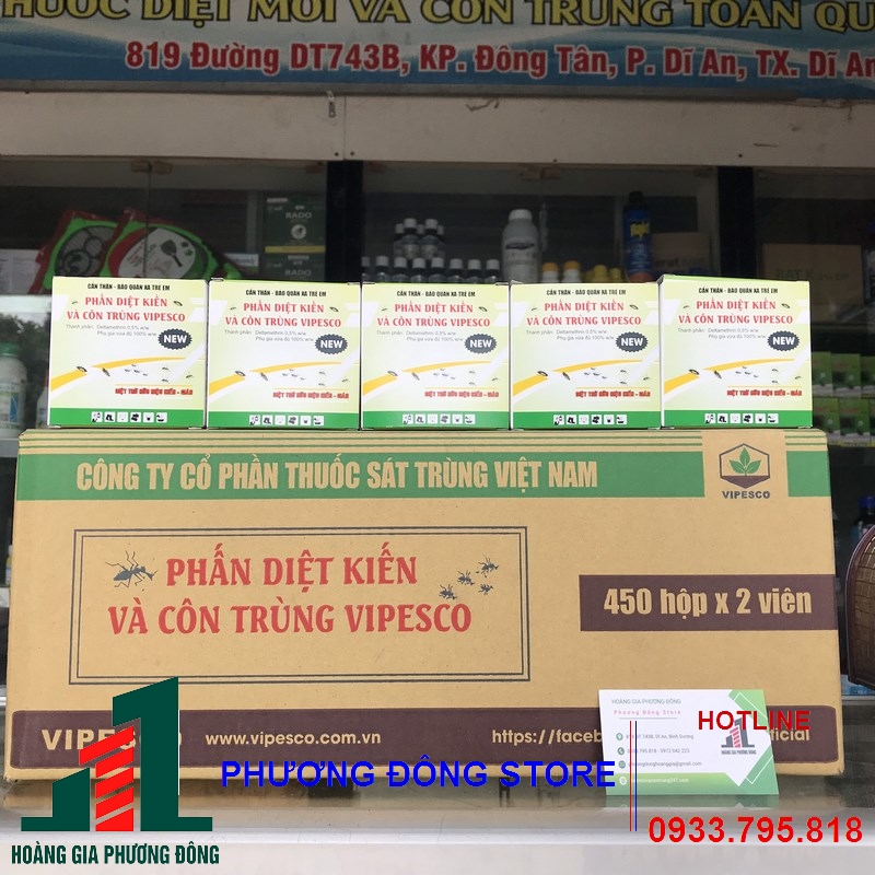 Combo 10 hộp phấn diệt kiến dạng viên( hộp 2 viên)