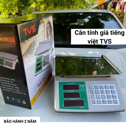 Cân điện tử 30kg/5g tiếng việt TVS tính giá