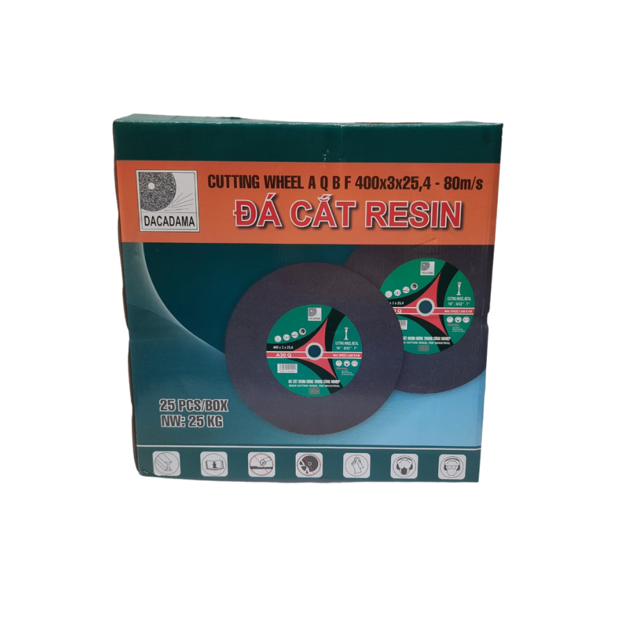 (25 Viên) Đá Cắt Sắt Resin Đen 400x3x25.4mm Cắt Sắc Bén, Bền Bỉ, Ít Hao Mòn Và Độ Chính Xác Hoàn Hảo | TOPWIN Official Store