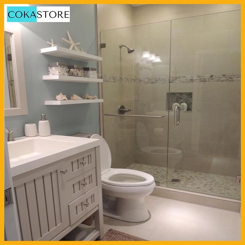 ComBo 02 Kệ Gỗ Treo Tường Thanh Ngang 80x20x2.5cm , Kết Cấu Giấu Chân Chắc Chắn + Kèm Phụ Kiện