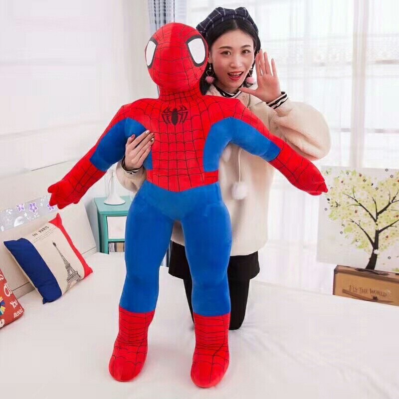 Gối Ôm Hình Ngộ Nghĩnh Dễ Thương Dành Cho Trẻ Em ( size 90cm)  Người Nhện