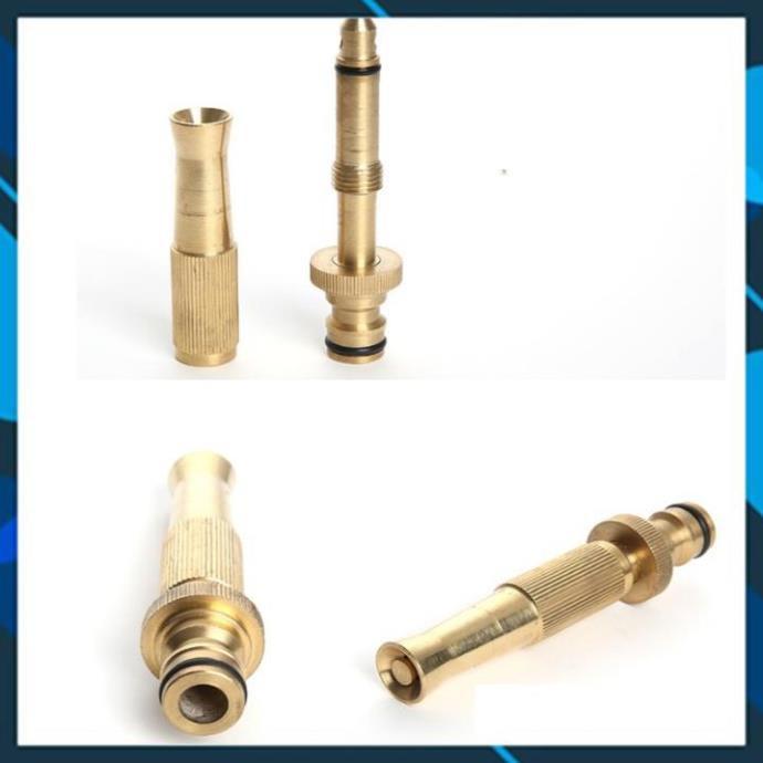 Bộ vòi xịt nước tưới cây đa năng tăng áp lực nước kèm dây tưới dạng lò xo co dãn 587814 loại 10m
