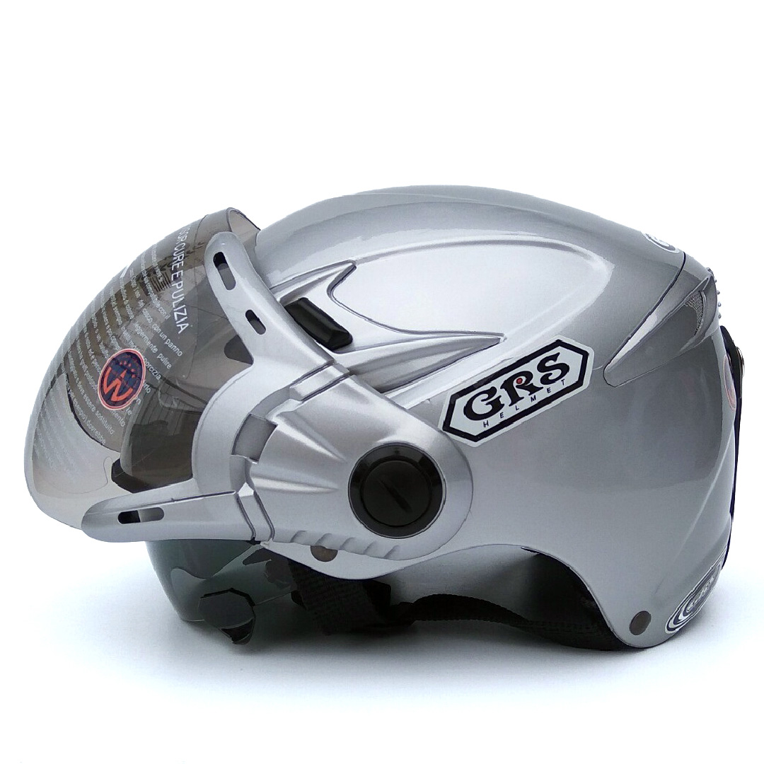 Mũ bảo hiểm nửa đầu GRS A966K - 2 Lớp kính - Tháo được lót