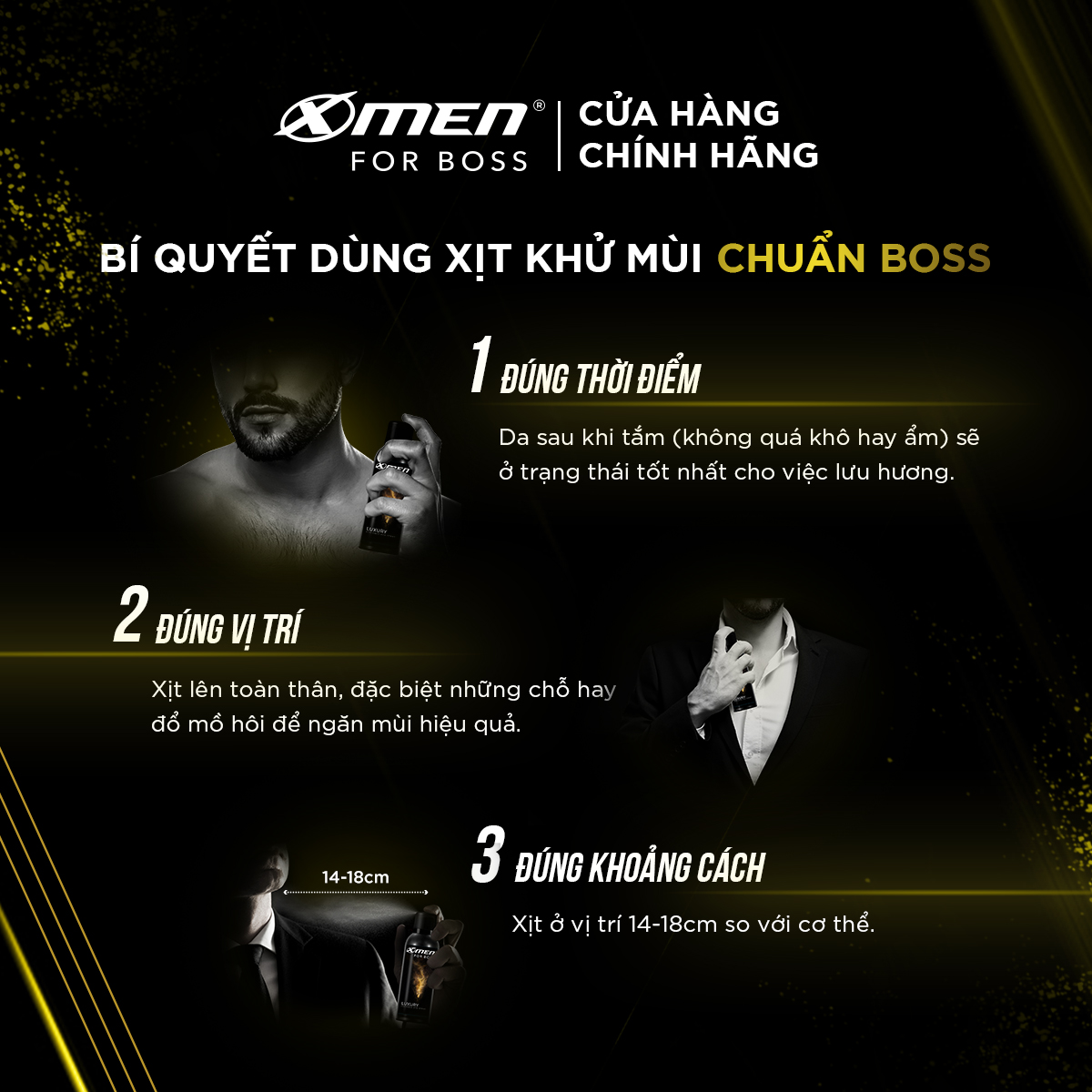 Combo 2 Xịt Khử Mùi X-Men For Boss Luxury - Mùi Hương Sang Trọng Tinh Tế 150ml