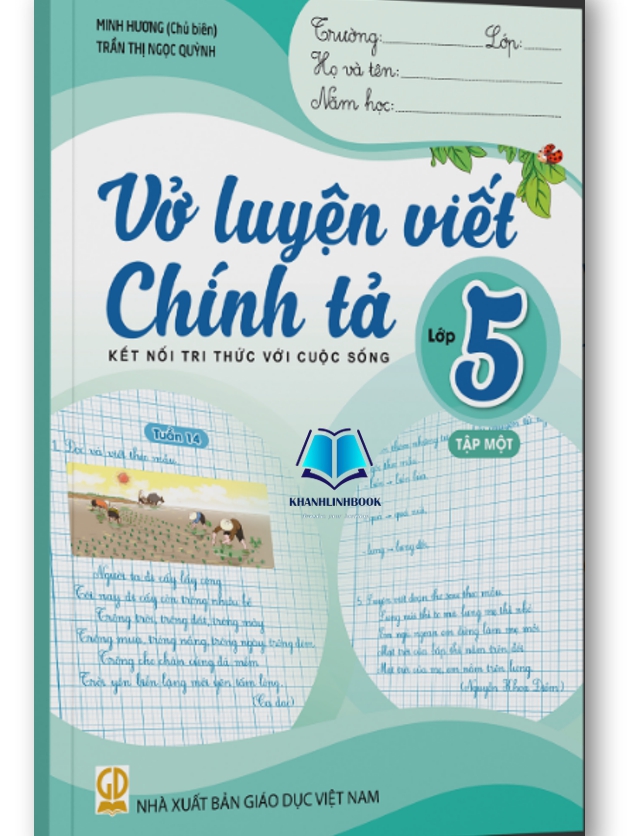 Sách - Vở Luyện Viết Chính Tả Lớp 5 tập 1+2 (Kết Nối)