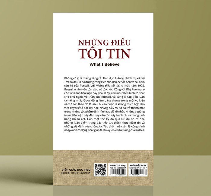 Hình ảnh Những Điều Tôi Tin (What I Believe) - Bertrand Russell - IRED Books