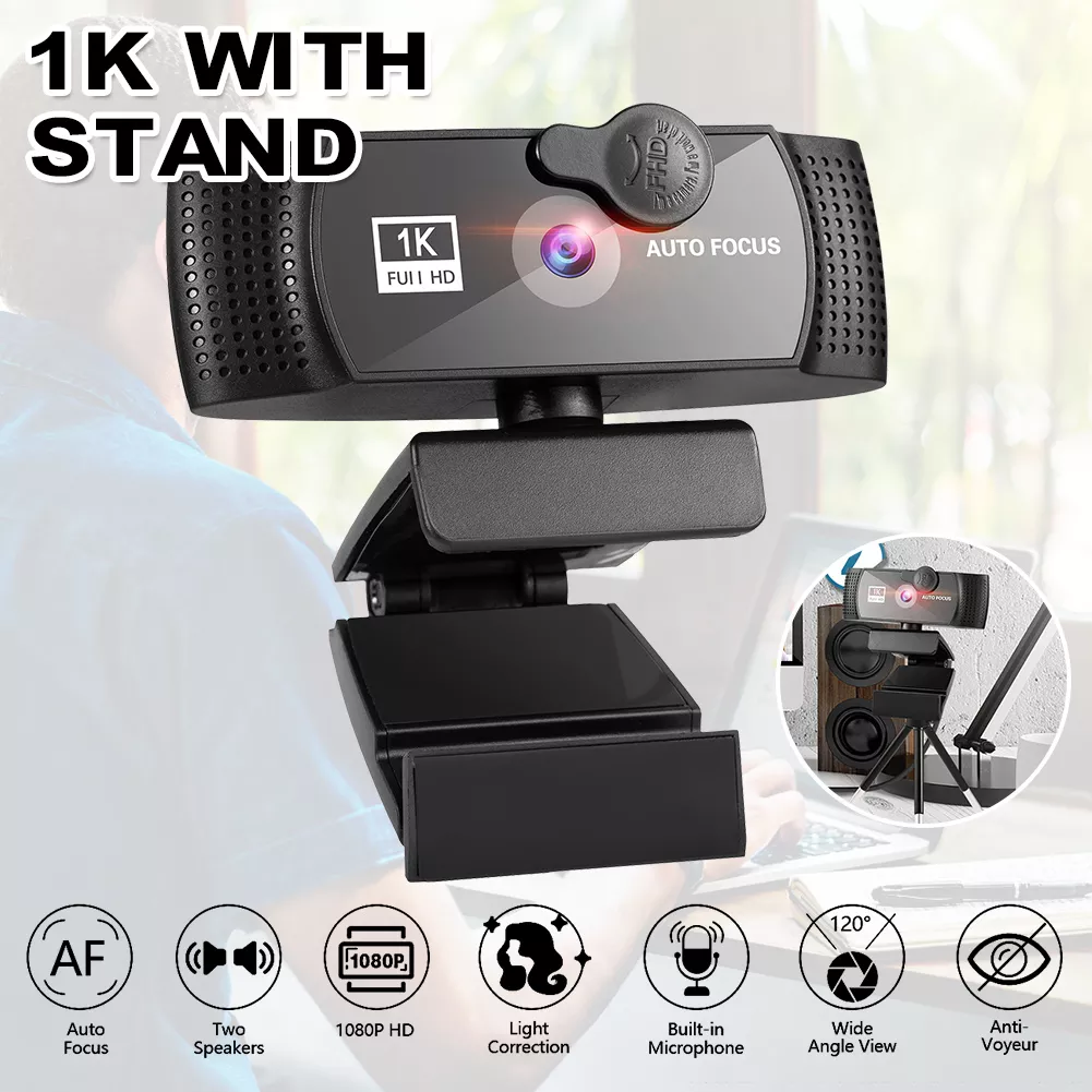 Xuất Khẩu Mỹ - Webcam Full HD 1K 2K 4K 8K Camera Máy Tính Tự Động Lấy Nét The Deosd - Hàng Chính Hãng