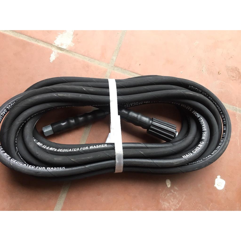 Dây máy rửa xe 10m, 15m ,20m lõi thép đen áp lực cao