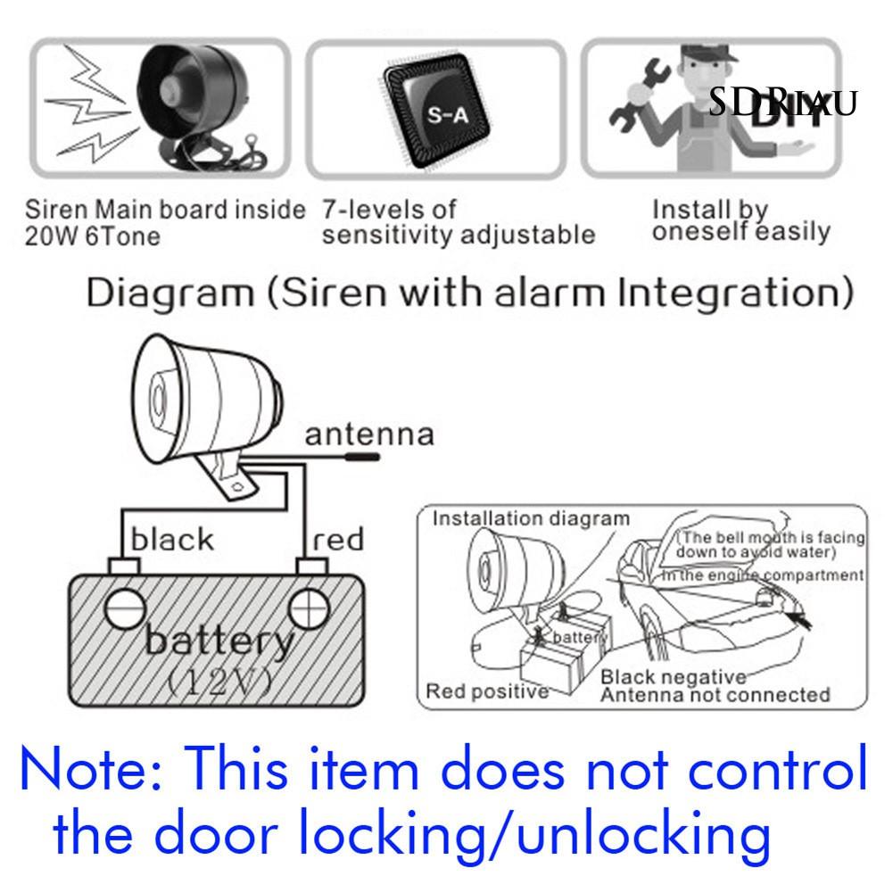 Thiết Bị Báo Động Rung Chống Trộm Qcd 810-8176 Cho Xe Hơi
