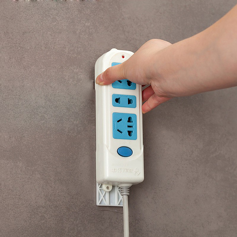 Móc Treo Ổ Cắm Điện, Cục Phát Wifi Modem Dán Tường Siêu Chắc, Móc Dán Ổ Cấm Điện