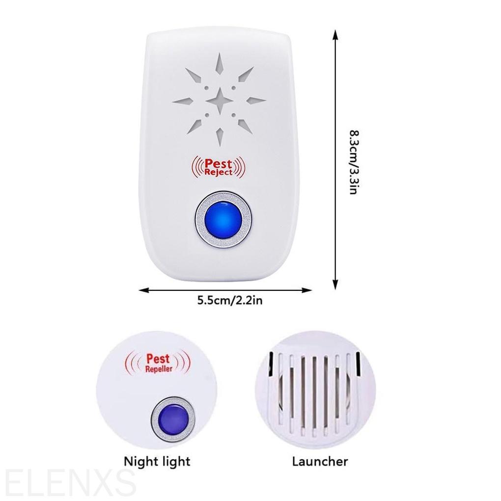 Pest Repeller Sonic 80㎡ Insect Repeller Electric Low-noise Home Pest Control Device ELEN