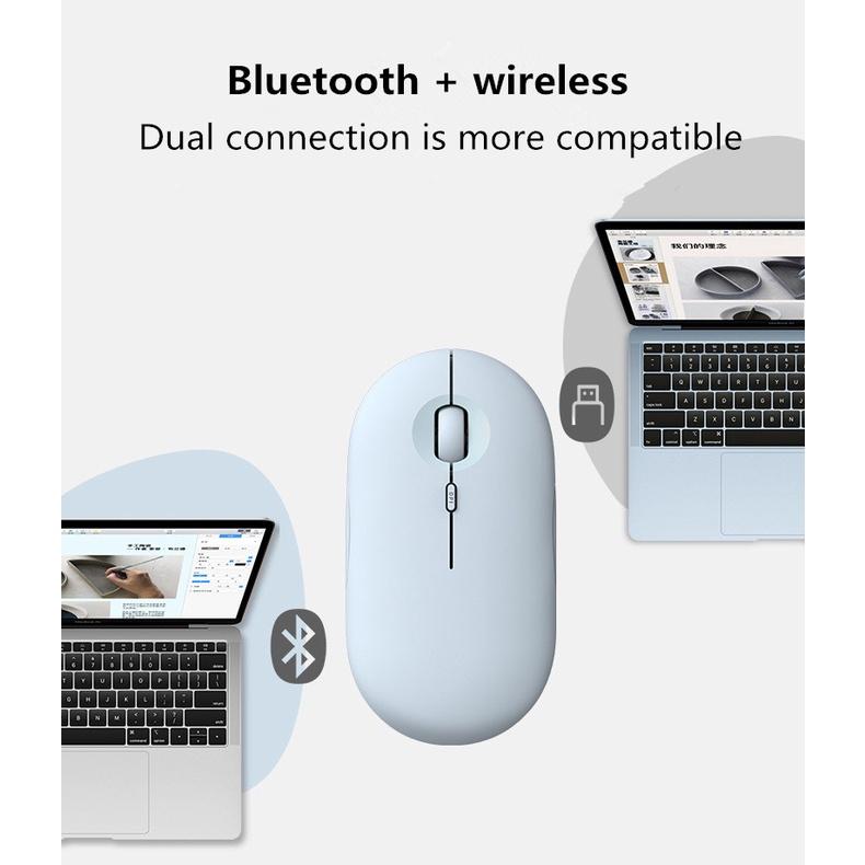 Chuột bluetooth Không Dây Hai Chế Độ Dễ Thương Phù Hợp Cho Điện Thoại Di Động / Máy Tính Bảng