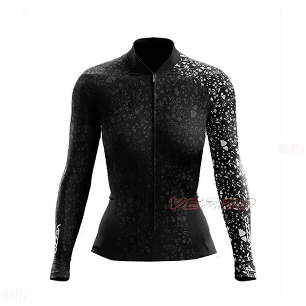 Vezzo nữ tay dài tay áo đua xe đạp xe đạp quần áo miễn phí vận chuyển Color: 3647 Size: XS