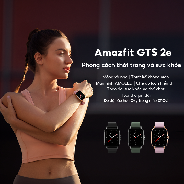 Đồng Hồ Thông Minh Cao Cấp Amazfit GTS 2e - Hàng Chính Hãng