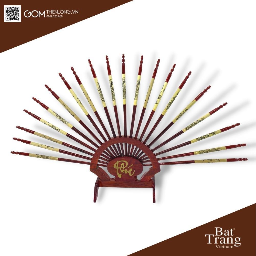 Bộ Đũa Thờ Gỗ Cao Cấp - Đồ Thờ Bát Tràng - Gốm Thiên Long